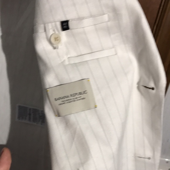 White Banana Republic Linen Blazer - Picture 8 of 11